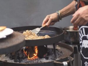 Preparing food